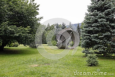 The art piece in the park Editorial Stock Photo