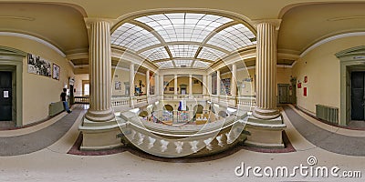 Art School upstairs interior, Sibiu, Romania Editorial Stock Photo