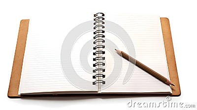Art sketchbook and drawing pencils Stock Photo