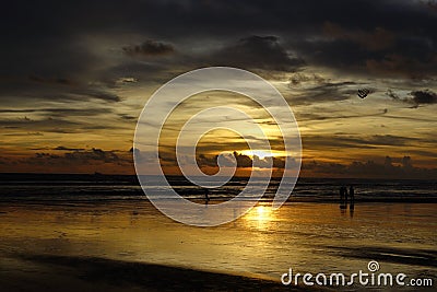 Art of the Sky at Coxs Bazar, Bangladesh Stock Photo