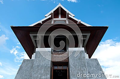 The art of temple building at norther Thailand Editorial Stock Photo