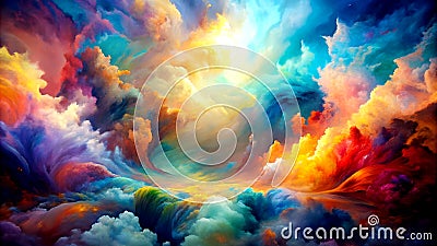 The Art of the Unseen: Exploring the Invisible World of Abstract Art Generative AI AI-assisted Stock Photo