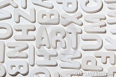 Art word surrounded by white letters Stock Photo