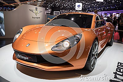 Artega Scalo Superelletra electric sports car Editorial Stock Photo