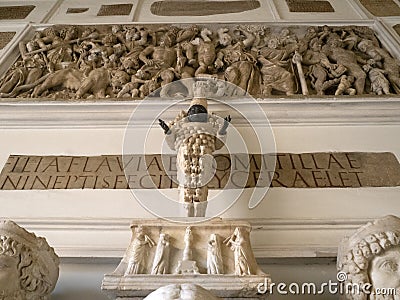 Artemis of Ephesus Diana many breasts old roman marble statue Editorial Stock Photo