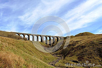 Artengill Viaduct Dentdale Settle Carlisle railway Stock Photo