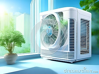 Embrace Comfort and Efficiency: Captivating Air Condition Technology Pictures Stock Photo