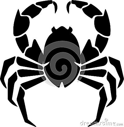 arthropod Black Silhouette Generative Ai Vector Illustration