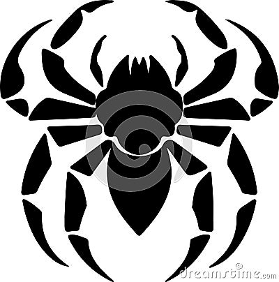 arthropod Black Silhouette Generative Ai Vector Illustration