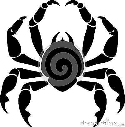 arthropod Black Silhouette Generative Ai Vector Illustration