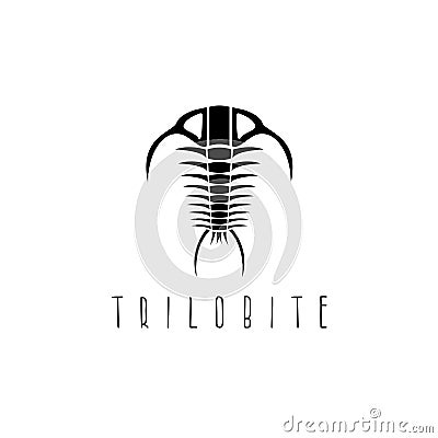 Arthropod fossil trilobite paleozoic era vector design Vector Illustration