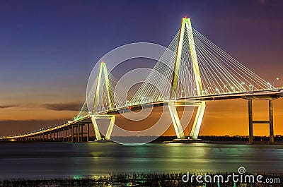 Arthur Ravenel Bridge Stock Photo