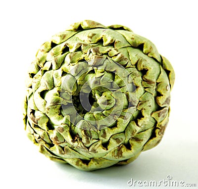 Artichoke isolated on a white surface Stock Photo