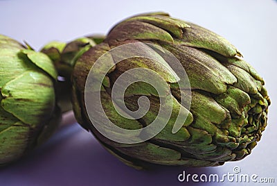 Artichokes close up. Stock Photo