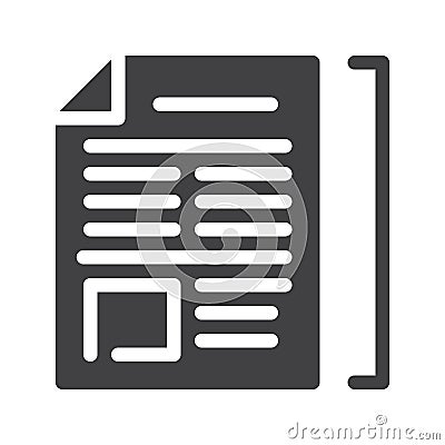 Article icon vector Vector Illustration