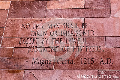 Article of Magna Carta text.Black Lives Matter Stock Photo