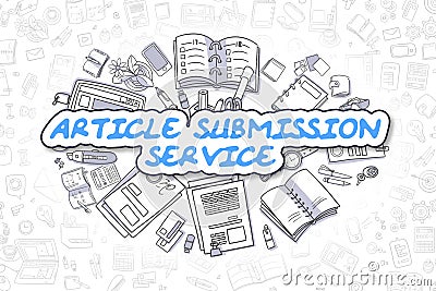 Article Submission Service - Business Concept. Stock Photo
