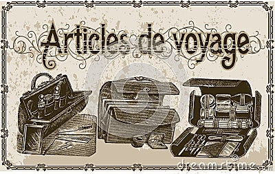 Articles de voyage Vector Illustration