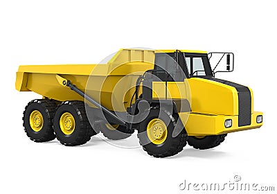 Articulated Dump Truck Isolated Stock Photo