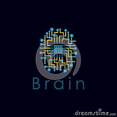 Artificial Brain Technology Stock Photo