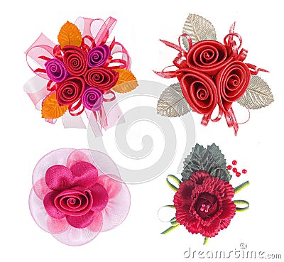 Artificial Flower collection Stock Photo