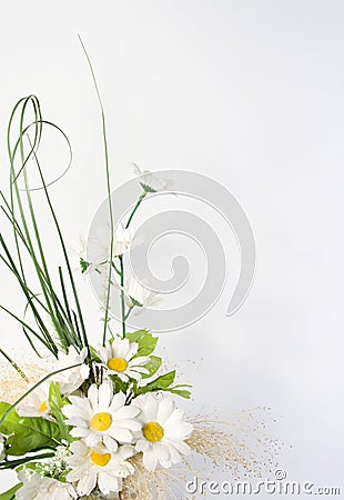 Artificial flowers Stock Photo