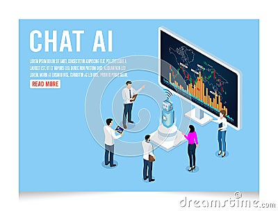 Artificial Intelligence(AI) concept with ChatGPT, artificial intelligence Vector Illustration