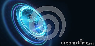 Artificial intelligence AI, machine learning and modern computer technologies concepts. Business, Technology, Internet and Stock Photo