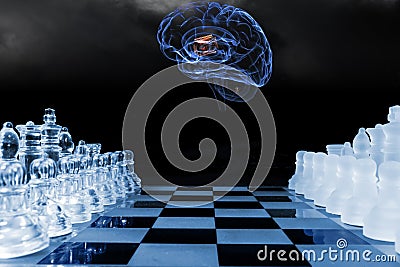 Artificial intelligence and communication Stock Photo