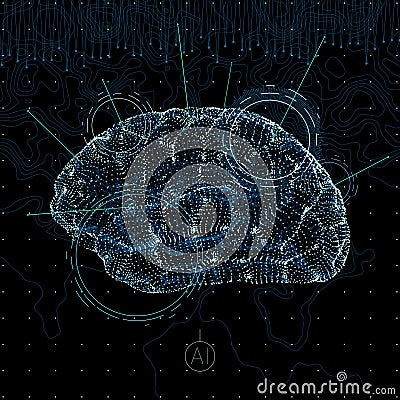 Artificial intelligence concept Vector Illustration