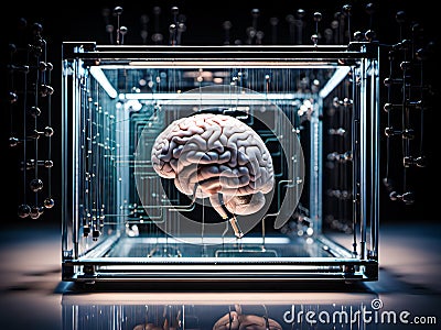Artificial Intelligence Artificial Intelligence, Machine Learning, Neural Network , Avoidance, Lidar, Technology ai generated Stock Photo