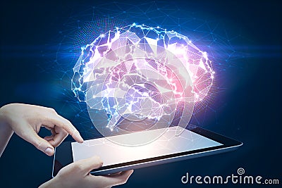 Artificial intelligence and science concept Stock Photo