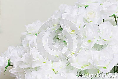 Artificial Jasmine white flowers Stock Photo