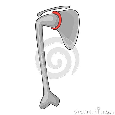 Artificial joint icon, cartoon style Vector Illustration