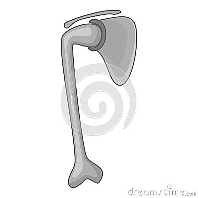 Artificial joint icon monochrome Vector Illustration