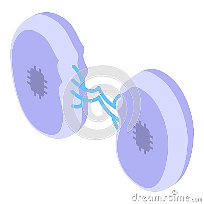 Artificial kidneys icon isometric vector. Robot suit Vector Illustration