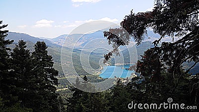 Lake Doxa in Peloponnese near Sparta Stock Photo