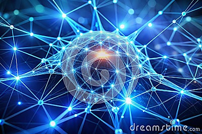 Artificial Neurons: The Building Blocks of AI and Neural Network Design Stock Photo