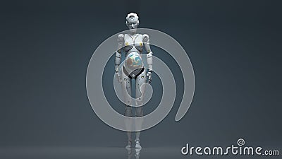 Technology robot sai fi robots 3d render Stock Photo