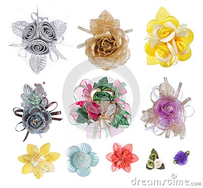 Artificial realistic Flower collection Stock Photo