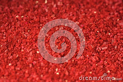 Artificial sand red for the background Stock Photo