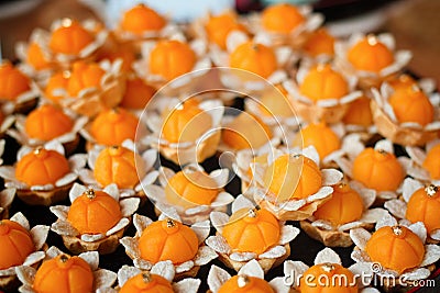 Artificial thai desserts. Stock Photo