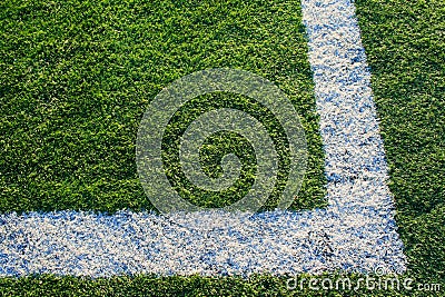 Artificial Turf on a Sports Field Stock Photo