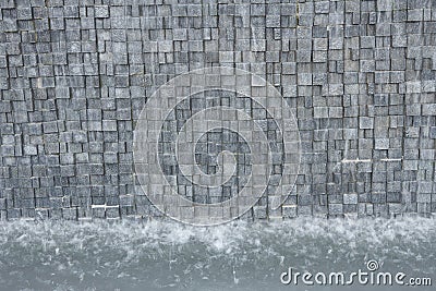 Artificial waterfall Stock Photo