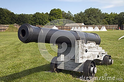 Artillery cannon from 1812 Stock Photo