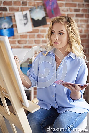 Artis woman Stock Photo