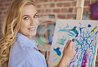 Artis woman Stock Photo