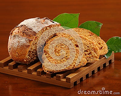 Artisan Pumpkin Bread Stock Photo