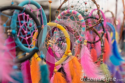 Artisanal market in San Carlos de Bariloche, Argentina Stock Photo