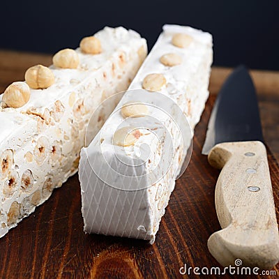 Artisanal Sardinian nougat Stock Photo